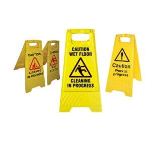 Caution wet floor signages