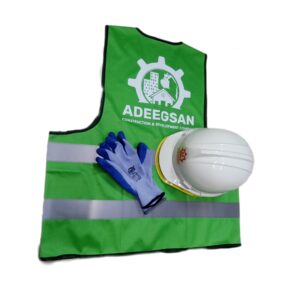 Diamond grip gloves helmets and reflector